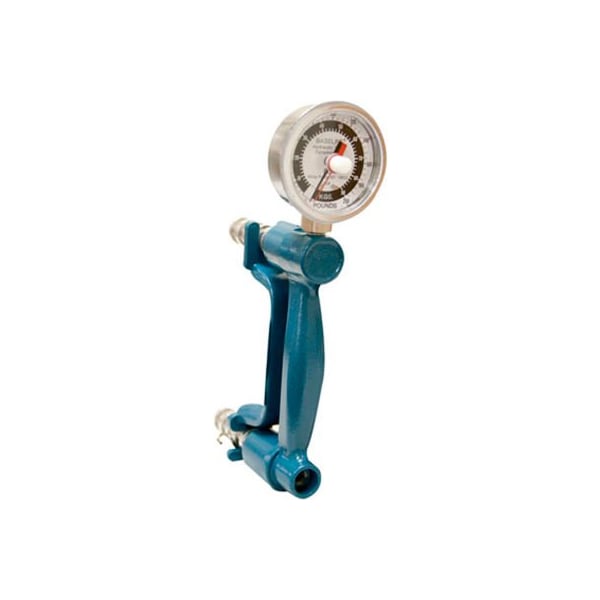 Baseline Standard Hydraulic Hand Dynamometer, Exercise/Feedback Model, 200 lb. Capacity, Blue